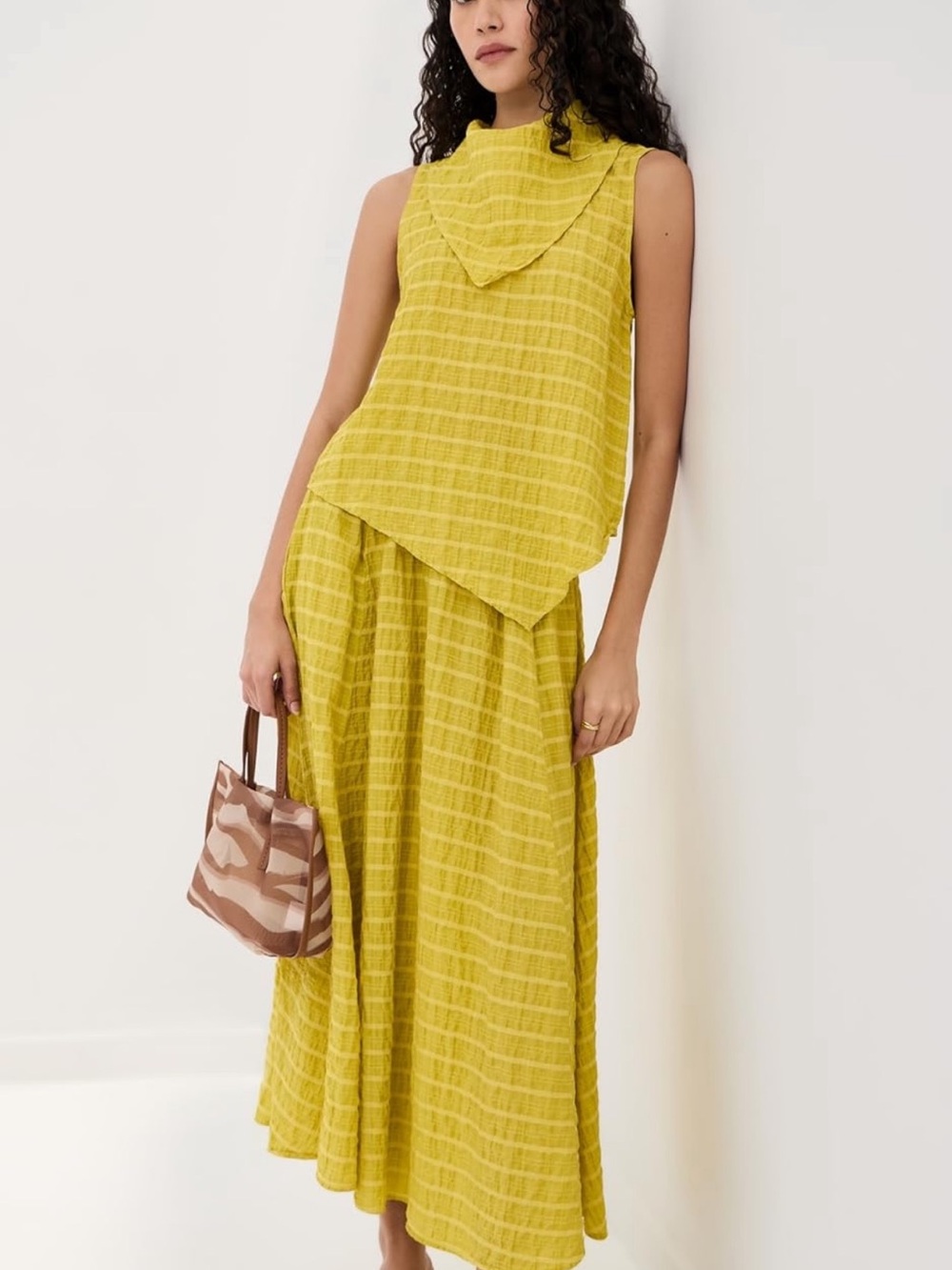 Le Bob from Shopbop Riley blouse and Martha checkered skirt